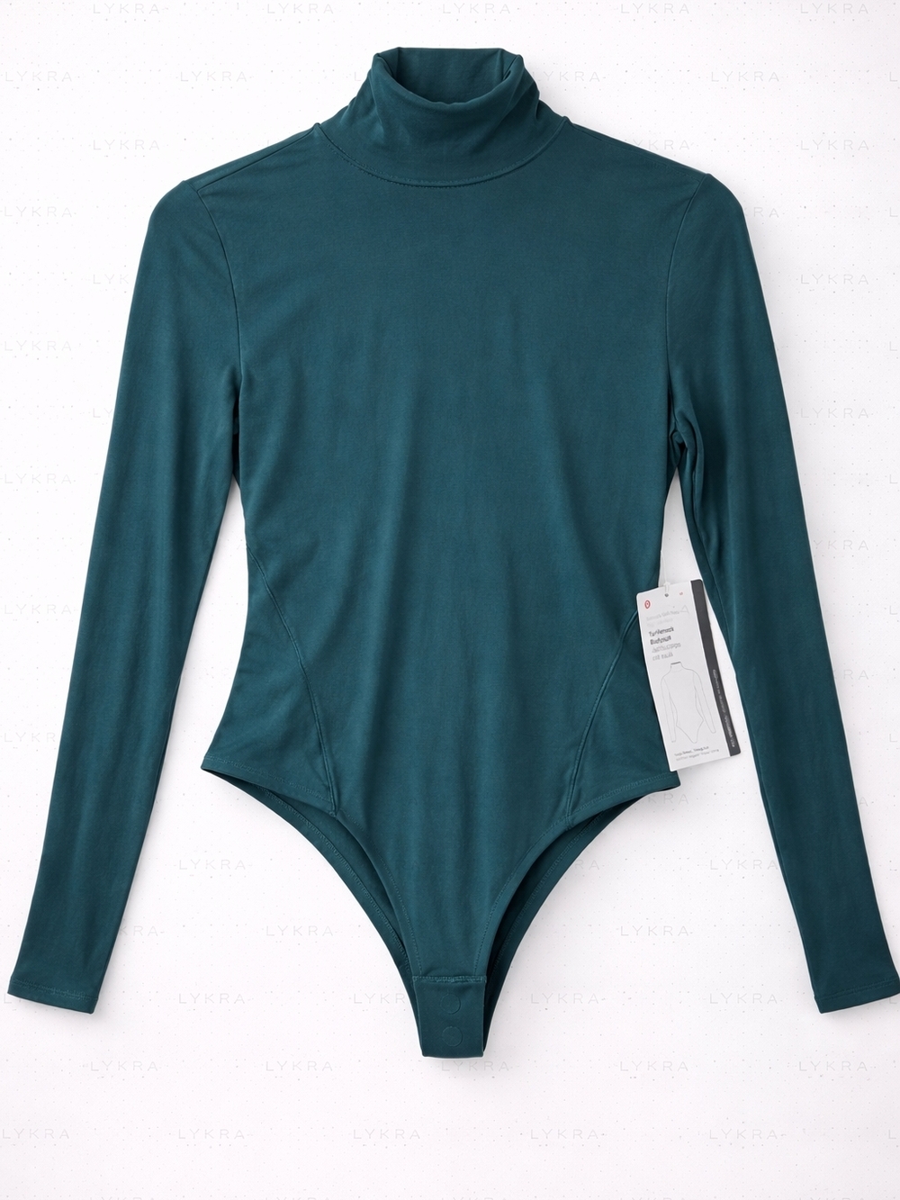 lululemon athletica Long-Sleeve Turtleneck Bodysuit in Teal Green